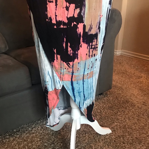 Colorful Long Skirt w/Front Slit By Mossimo - Picture 4 of 4